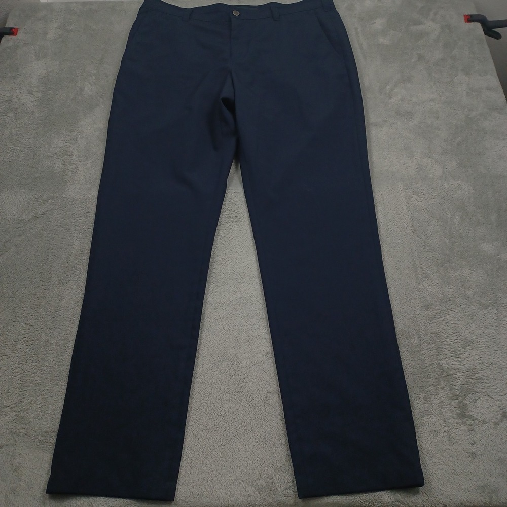 Bluffworks Pants Mens 38x34 Blue Chino Pockets Regular Fit Preppy